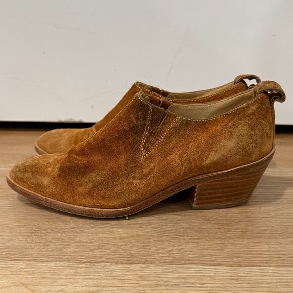 Rag & Bone Suede Ankle Booties – Brown, Size 37 - Picture 1 of 6